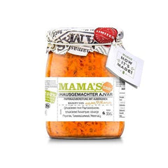 Mama’s Ajvar Scharf 550g | Pikante Paprika-Auberginen-Paste | Balkan Spezialität