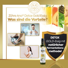Zühre Ana Detox Golden Vinegar – Natürlicher fermentierter Essig zur Gewichtskontrolle