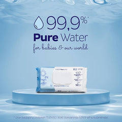 Sleepy AquaCare H2O - Feuchttücher für Neugeborene mit Wasserbasis, 50 Tücher