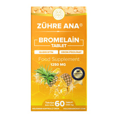Zühre Ana Bromelain-Kapseln – 1250 mg, 60 Kapseln – Natürlicher Ananasextrakt