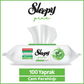 Sleepy Pine Reinigungstücher für Oberflächen & -tücher, Frische des Kiefernwaldes, 100 Blatt