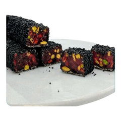 Loukoum granulé à la grenade et à la pistache (coupé en filaments) 400 g