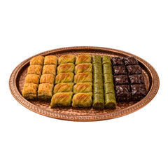 Gemischte Baklava 1.5kg – Türkische Baklava Mischung mit Schokolade, Midye, Sarma und Pistazienbaklava
- Aus Antep