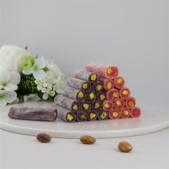 Lokum MİX mit Granatapfel, Brombeere und Pistazien 400g