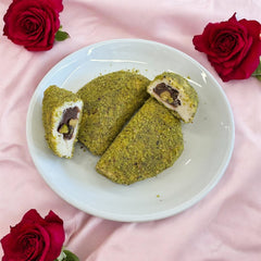 Lokum Halbmond mit Schokolade und Pistazienpulver - 400g