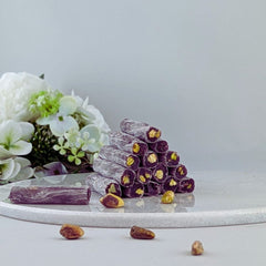 Parmakförmiger Lokum mit Brombeere und Pistazien 400g