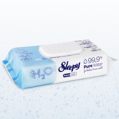 Sleepy AquaCare H2O - Feuchttücher für Neugeborene mit Wasserbasis, 50 Tücher
