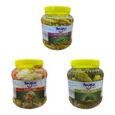 Légumes marinés, lot de 3 – Concombres, légumes mélangés et poivrons doux | Spécialités turques de Turşu, naturellement fermentées