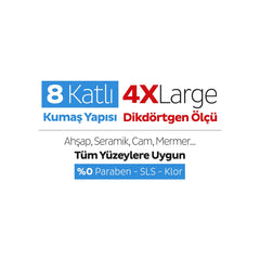 Sleepy Easy Clean 8 Katlı 4XL Çamaşır Suyu Katkılı Yüzey Temizlik Mendili
– Mop Uyumlu Temizlik Mendili 50 Yaprak
