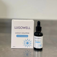 Gouttes d'iode Lugowell 2 % – avec pipette et embout roll-on