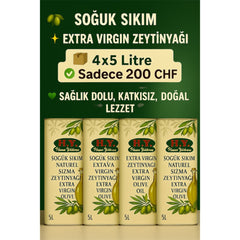 Olivenöl 4x 5 LT - Natürliche und Kaltgepresste