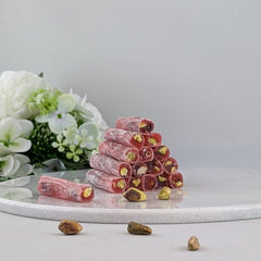 Lokum mit Granatapfel und Pistazien 400g