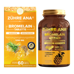 Zühre Ana Bromelain-Kapseln – 1250 mg, 60 Kapseln – Natürlicher Ananasextrakt