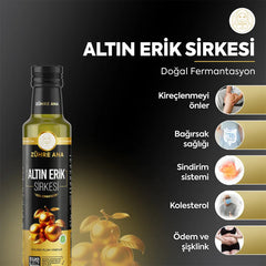 Zühre Ana Altın Erik Sirkesi 250ml | Doğal Fermente & Katkısız