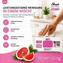 Sleepy Easy Clean Pomelo Reinigungstücher 100 Blatt | Oberflächenreiniger | Haushalt Reinigung | Frischer Pomelo-Duft.