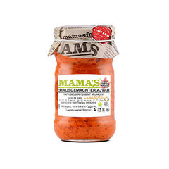 Mama’s Ajvar Scharf 290g | Pikante Paprika-Auberginen-Paste | Balkan Spezialität