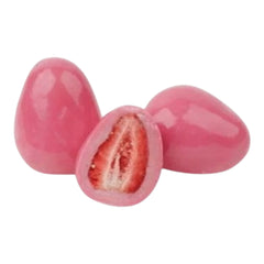 Echte Erdbeeren in Ruby-Schokolade – 200g | Premium Frucht-Schoko-Dragees