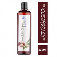 Hunca Care Argan- & Olivenöl-Shampoo, Gegen Haarausfall, Nährend & Reparierend, 675 ml