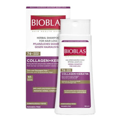 BIOBLAS Kräuter-Shampoo gegen Haarausfall mit Kollagen und Keratin, verleiht dem Haar mehr Volumen (360 ml)