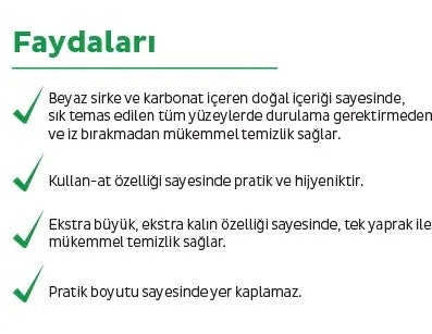 Sleepy Oberflächenreinigungstuch 100 Stück • Mit Weissseife